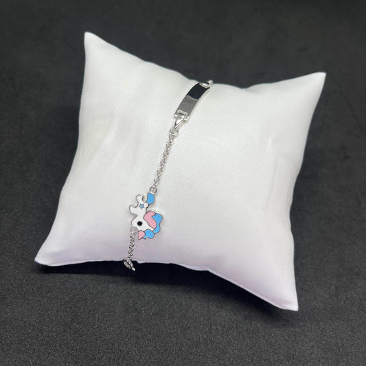 Kids Unicorn Charm 925 Sterling Silver Bracelet