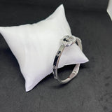 Men’s Horse Kada in 925 Sterling Silver – Black Enamel Detailing