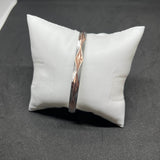 Men’s Pyramid-Cut Kada in 925 Sterling Silver – Bold Geometric Design