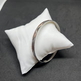 Men’s Pyramid-Cut Kada in 925 Sterling Silver – Bold Geometric Design