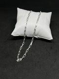 Modern Paperclip Chain for Men in Real 925 Silver