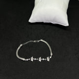 Womens Dragonfly Charm Bracelet in Real 925 Silver