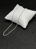 Mens Beaded Chain in Real 925 Silver