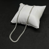 Men’s Flat Curb Chain in Real 925 Silver
