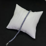 Womens Evil Eye Charm Bracelet in Real 925 Silver