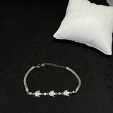 Womens Bloom Elegance Bracelet in Real 925 Silver