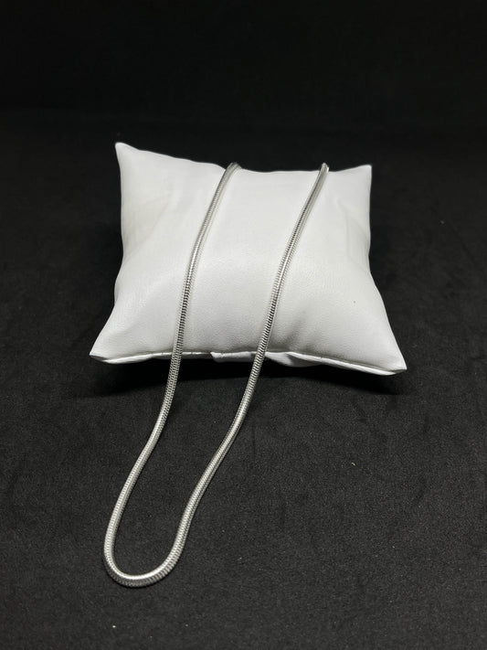 Sleek Snake Chain for Men in Real 925 Silver